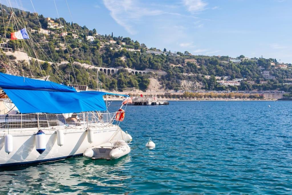 #40 Bright Sea View Suite For 6 2Mins Walk Port & Sea Villefranche-sur-Mer Exteriör bild