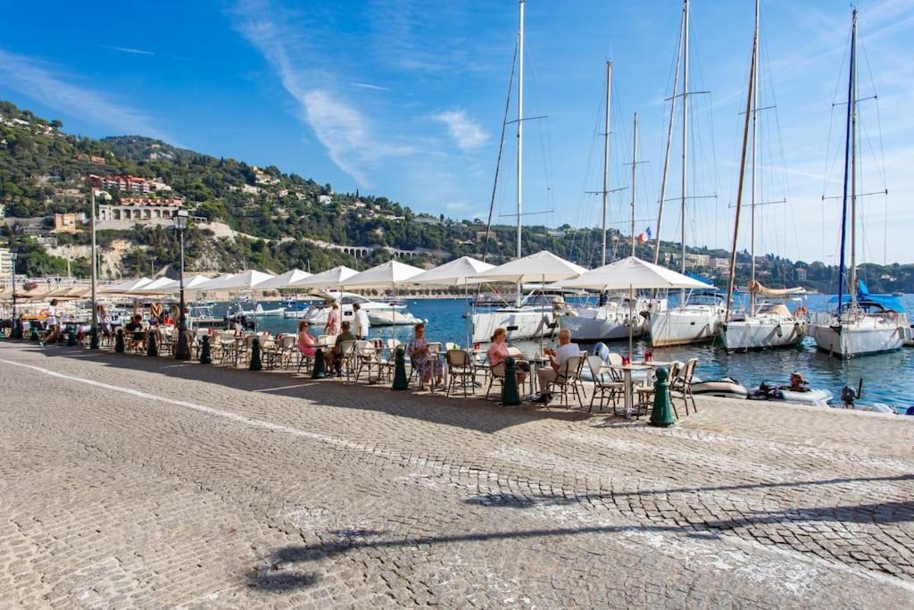 #40 Bright Sea View Suite For 6 2Mins Walk Port & Sea Villefranche-sur-Mer Exteriör bild
