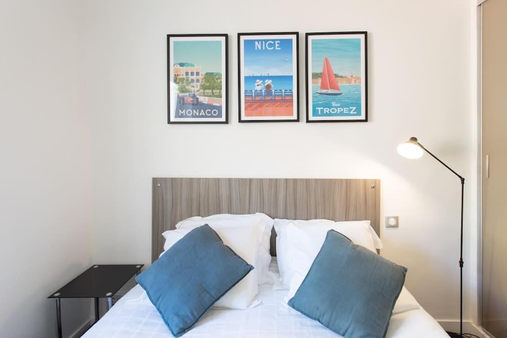 #40 Bright Sea View Suite For 6 2Mins Walk Port & Sea Villefranche-sur-Mer Exteriör bild